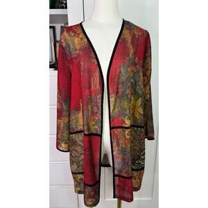 Soft Surroundings Fall Floral Kimono size L/XL